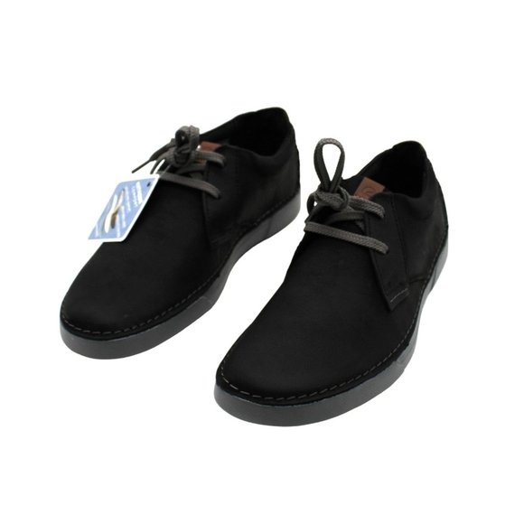 Clarks by Clarks Mens Black Comfort Breathable Removable Insole Gereld Round Toe - Picture 2 of 7